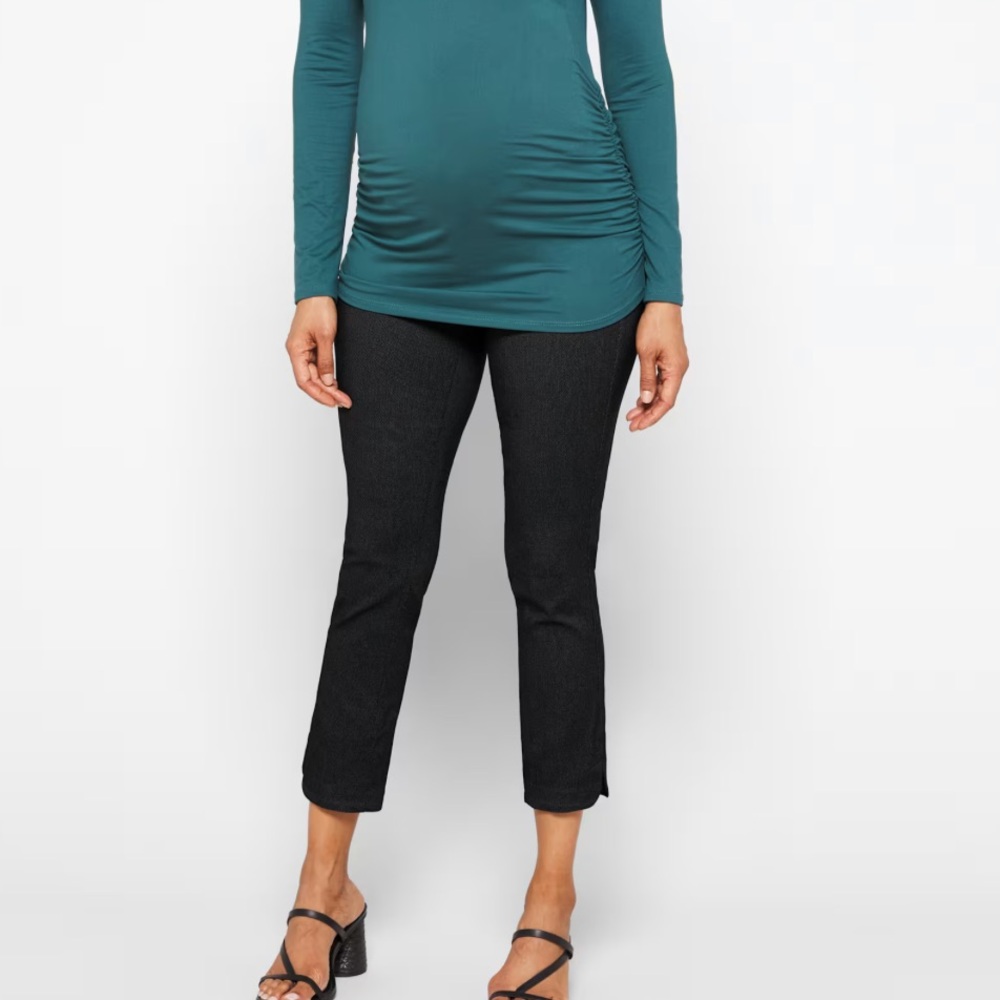 Maternity Curved Hem Dress Pants